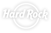 White Circle with the words Hard Rock in the middle